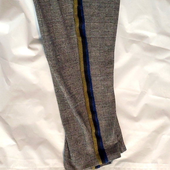 Maeve- Womens Black/White Plaid Tweed Trouser Pants Capri Academia Sz.Large - Picture 11 of 11